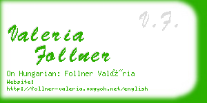 valeria follner business card